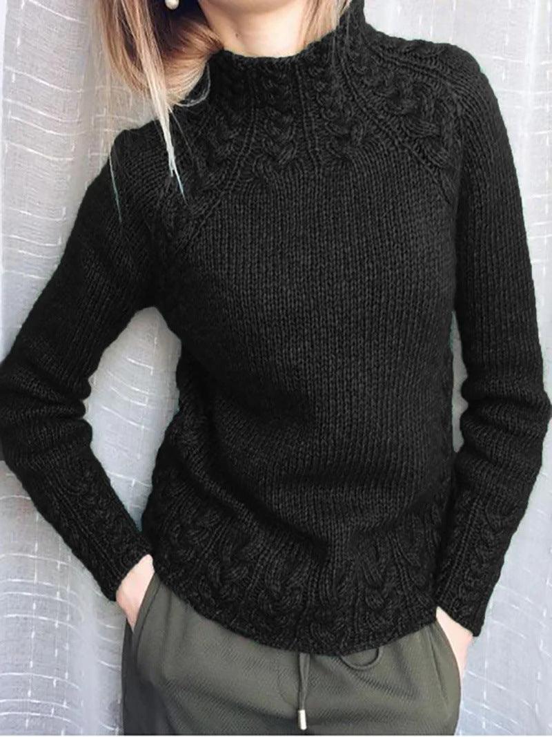 Jacquard Turtleneck Sweater - Fabric of Cultures