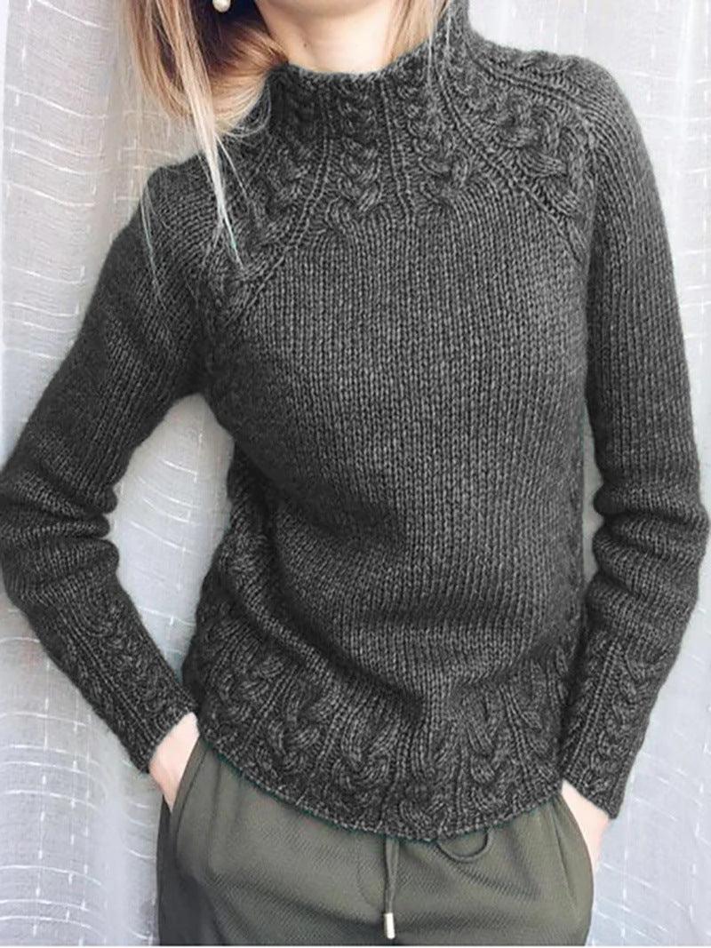 Jacquard Turtleneck Sweater - Fabric of Cultures