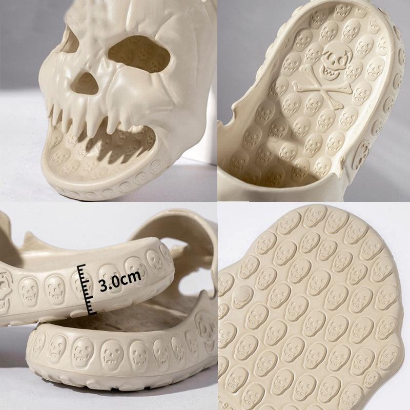 Skull Design Slippers - Fabric of Cultures