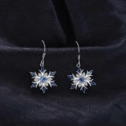 Chic Ice Skyline Princess Earrings - Fabric of Cultures