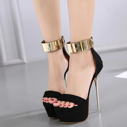 Fashionable New Waterproof Platform Stiletto Heel - Fabric of Cultures