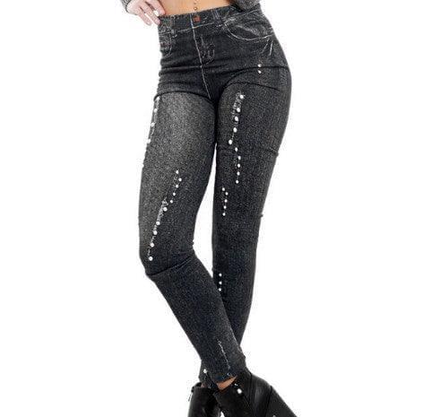 Faux Denim Legging - Fabric of Cultures