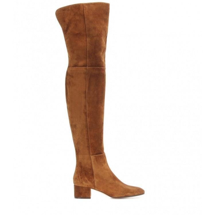 Flat Boots Over The Knee Women's Boots - Fabric of Cultures