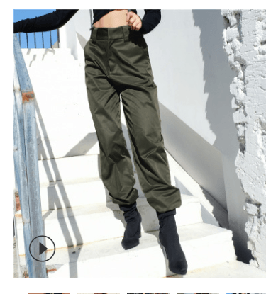 High-Rise Cargo Pants - Fabric of Cultures