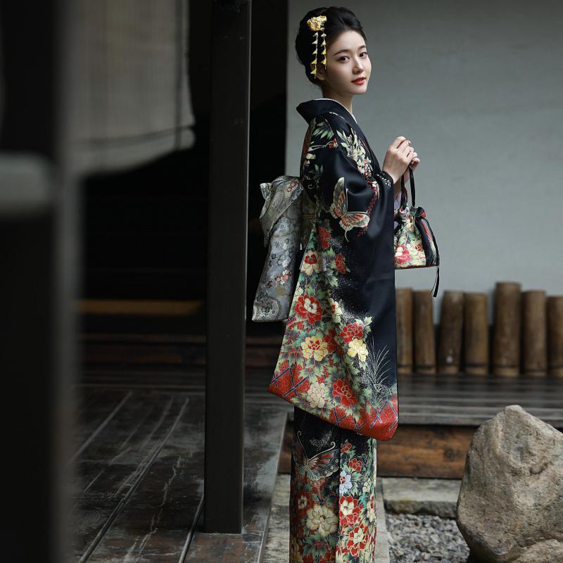 Japanese Formal Kimono Dress for Women - Modified and Traditional - Fabric of Cultures