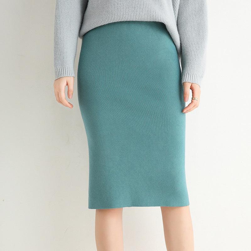 Knitted skirt wrap hip skirt - Fabric of Cultures