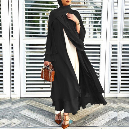 Latest Muslim Abaya Fashion Soft And Elegant Large - Fabric of Cultures