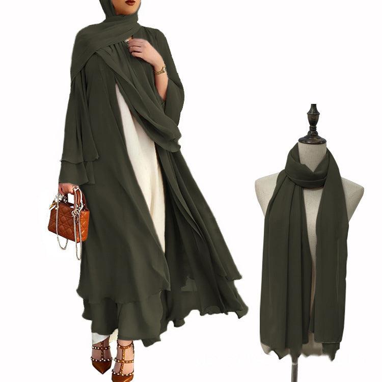 Latest Muslim Abaya Fashion Soft And Elegant Large - Fabric of Cultures