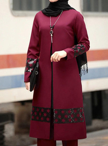 Muslim Women's Middle Eastern New Suit Abaya - Fabric of Cultures