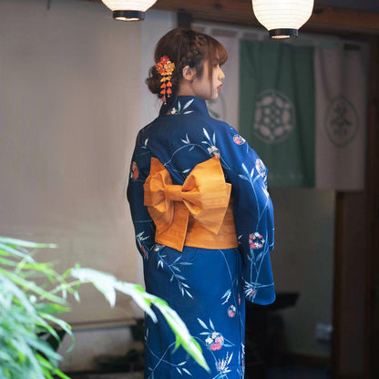 Retro Tangled Pattern Kimono Yukata for Women - Fabric of Cultures