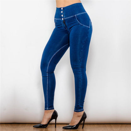 Shascullfites Melody Push Up Effect Butt Lifting Jeggings - Fabric of Cultures