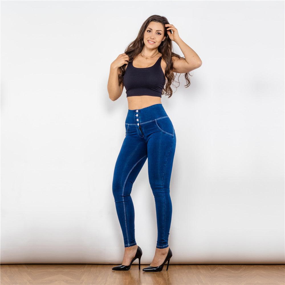 Shascullfites Melody Push Up Effect Butt Lifting Jeggings - Fabric of Cultures