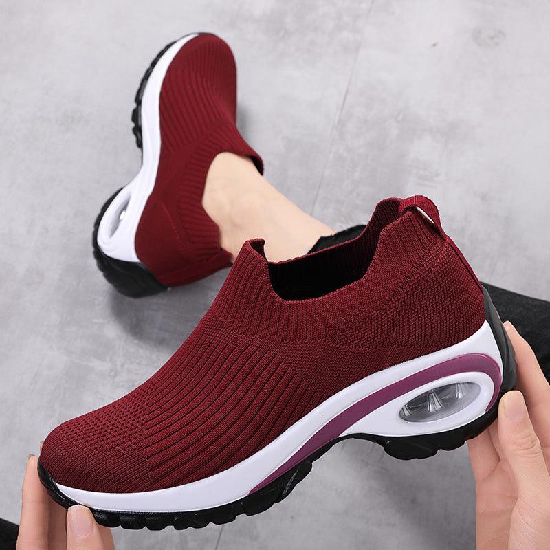 Sneakers Women Air Cushion Mesh Breathable Running Sports Shoes - Fabric of Cultures